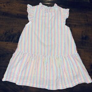 Ruffle Butts Colorful Striped Kids Dress